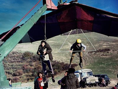 «Родные степи». Оператор-постановщик Аубакир Сулеев готовится к сложной сцене