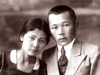 Г. Кистауов и его супуга Айман