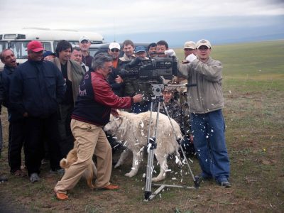 «Единственный». Съемки. Традиционное разбивание тарелки